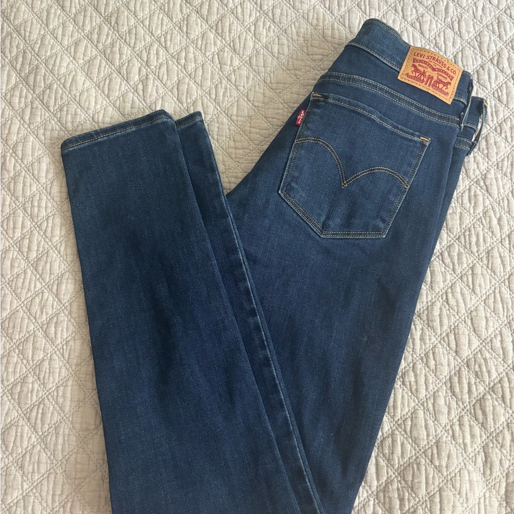 Levi's Blue Denim Shaping Skinny Jeans
